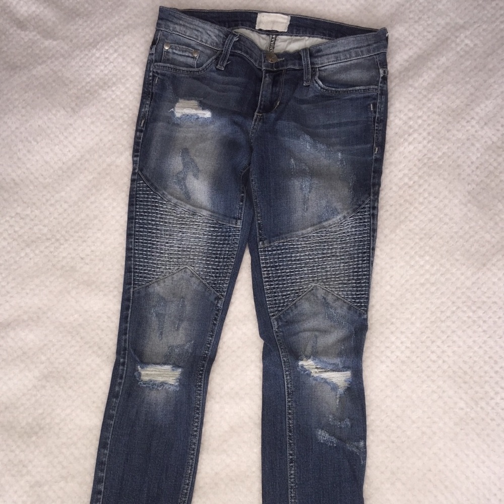 Buckle: Gilded Intent Moto Skinny Jeans